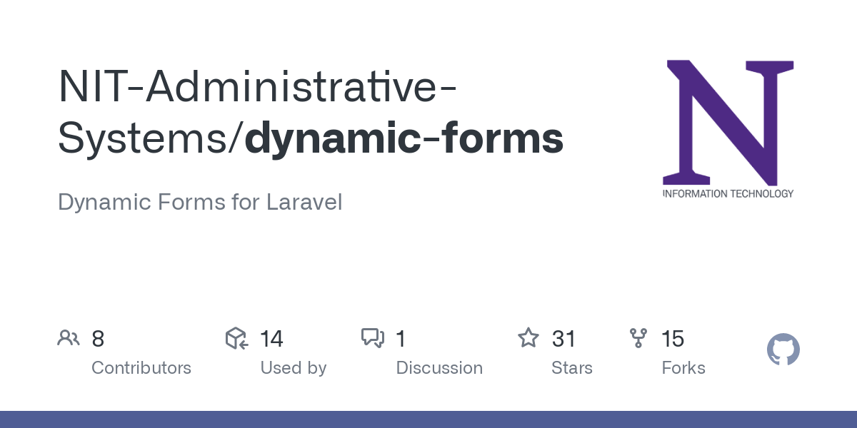 Dynamic Forms for Laravel